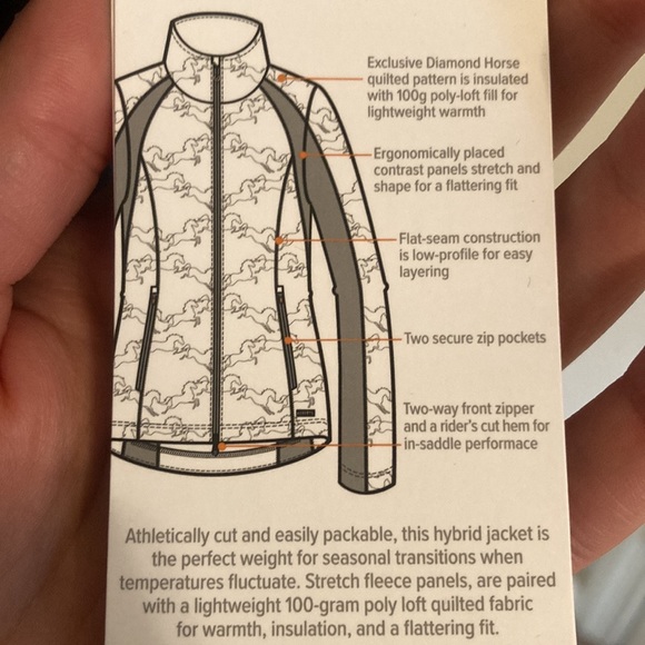 Kerrits Ladies Riders Delite Quilted Jacket 1X black - Picture 5 of 6